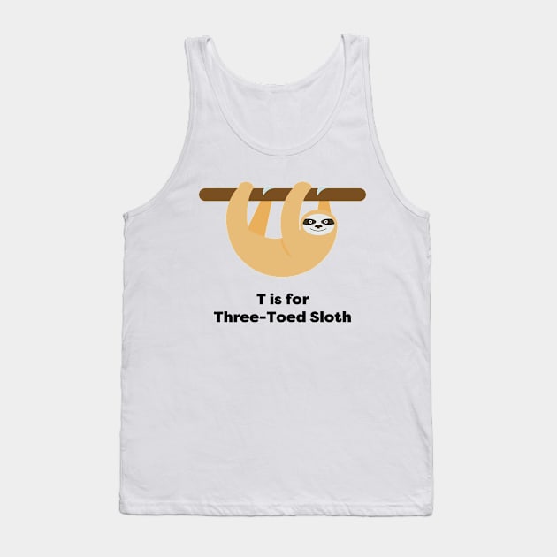 Three-Toed Sloth Tank Top by Utter Earth